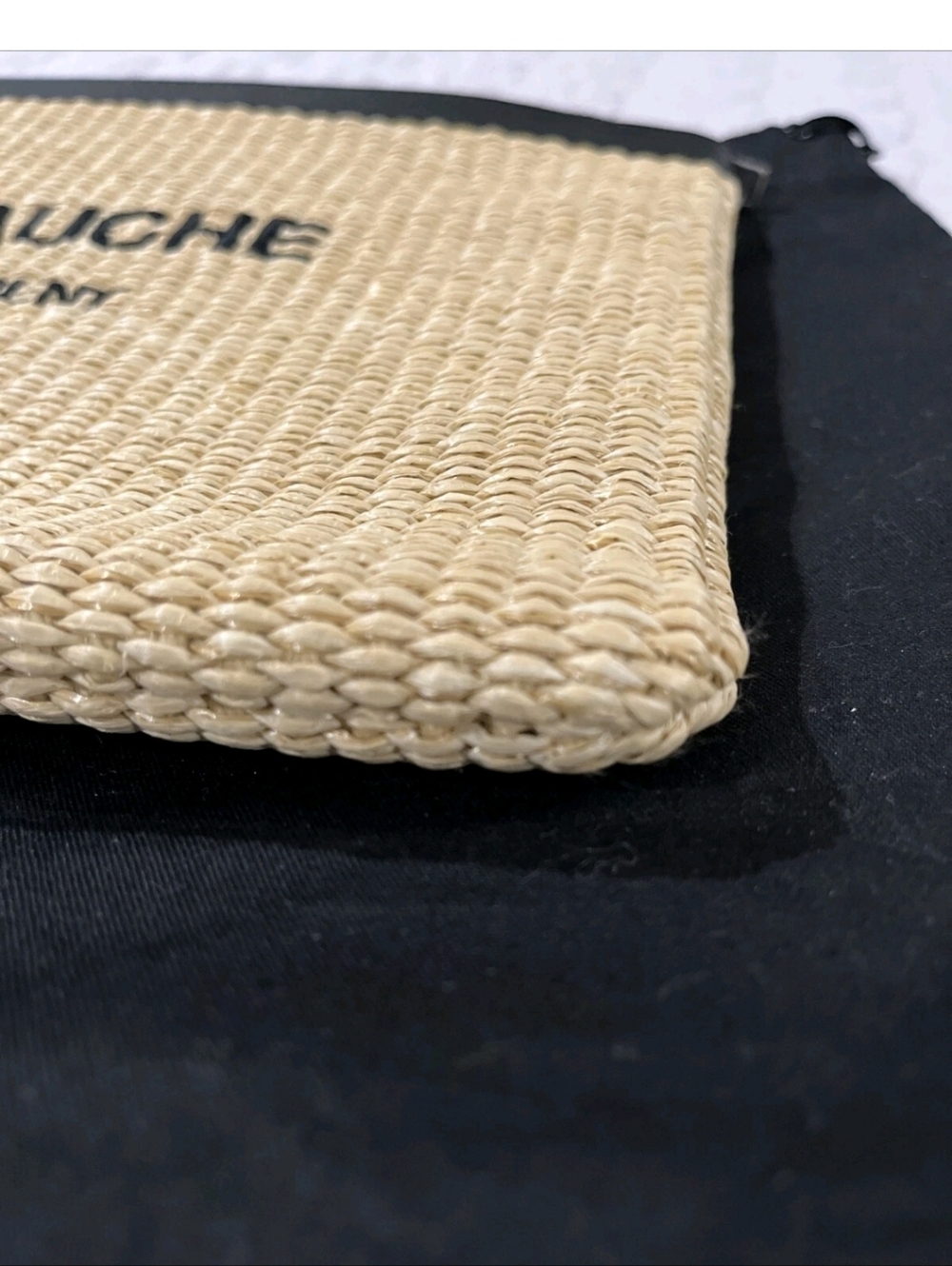 Saint Laurent Rive Gauche Raffia Pouch - Picture 7 of 11